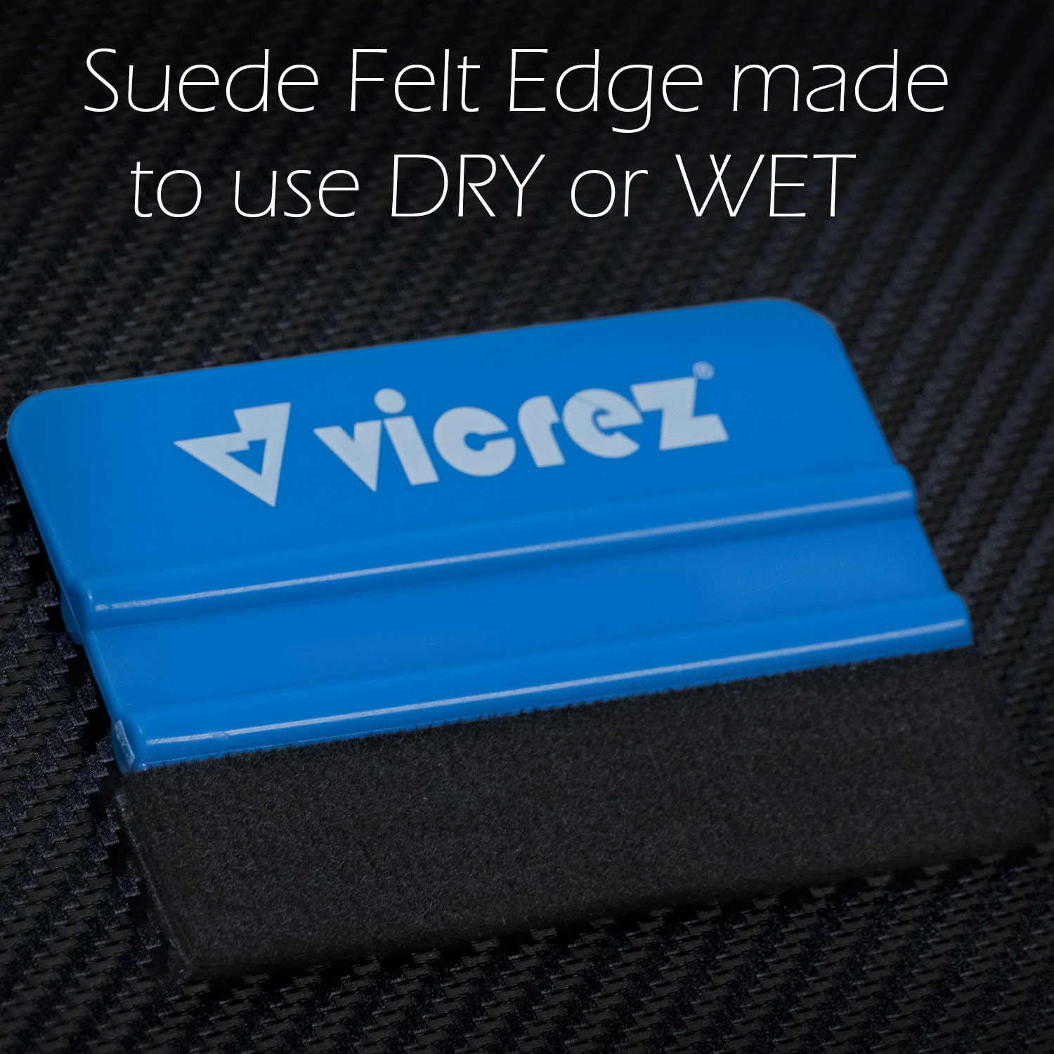 Vicrez Vinyl Squeegee Felt Soft Blue Suede vzt166 | Vicrez.com